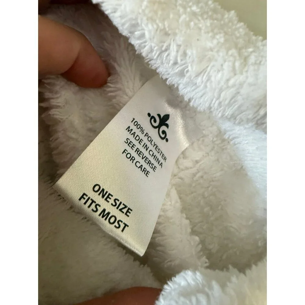 One size fits most white towel skirt